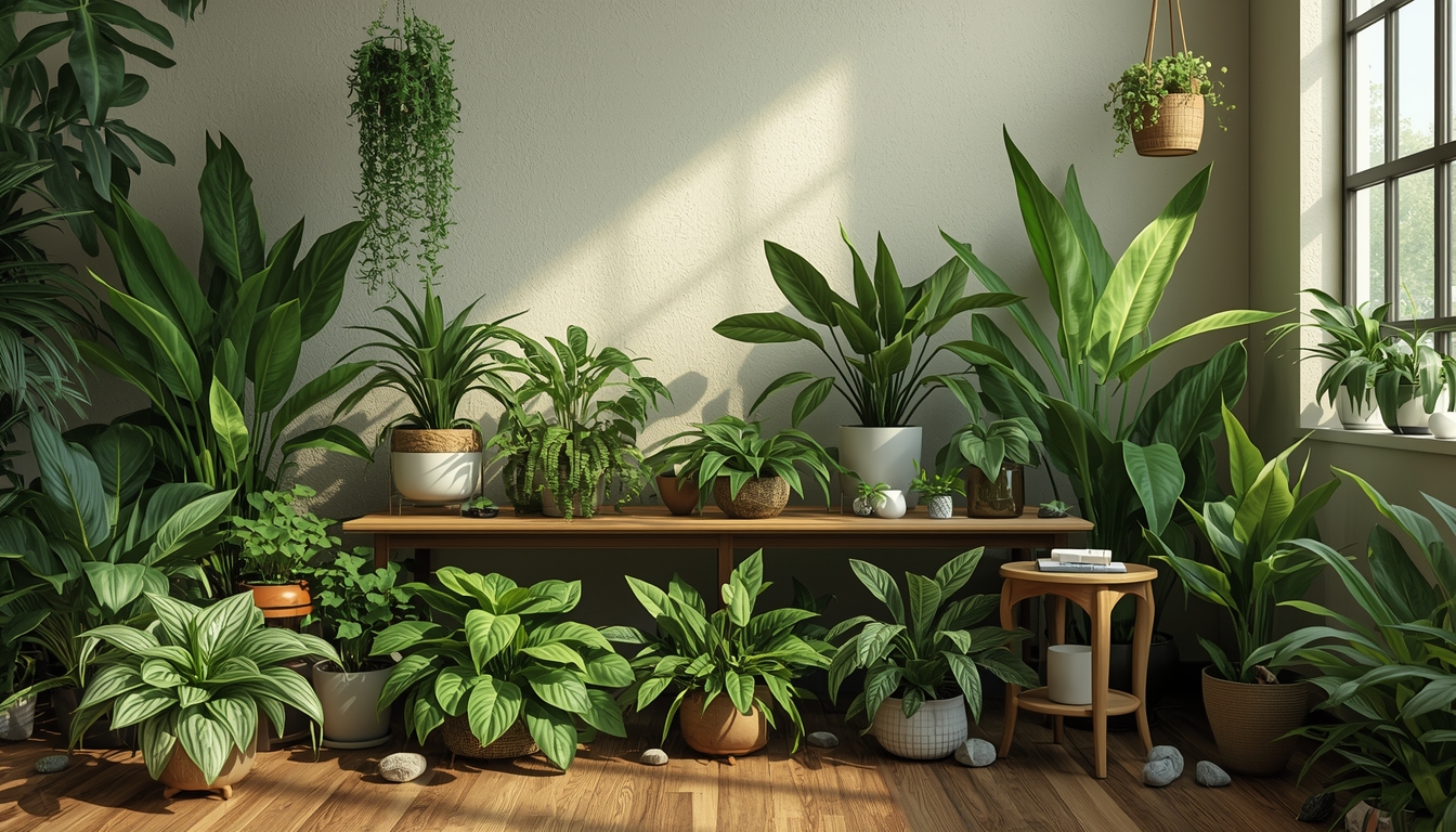 Indoor plant collection at Ylaxyronkloxghul